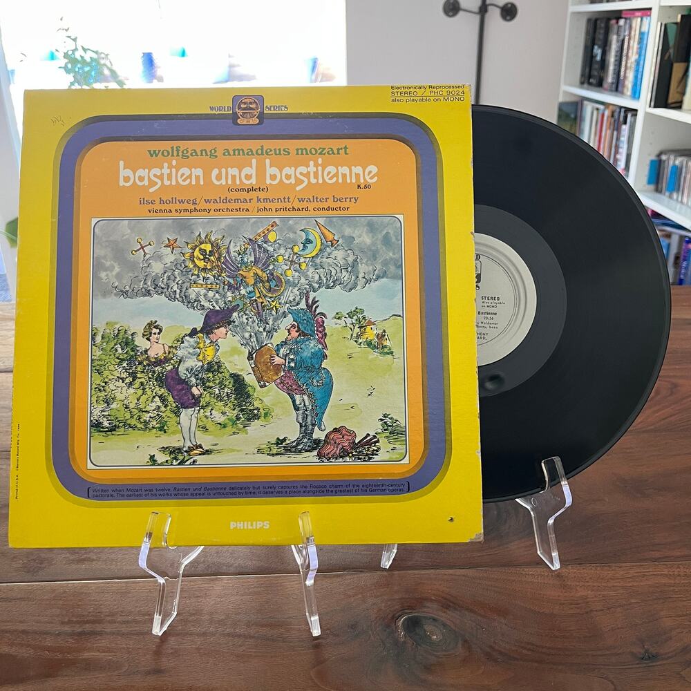 Wolfgang Amadeus Mozart Bastien and Bastienne Complete LP Philips PHC 9024